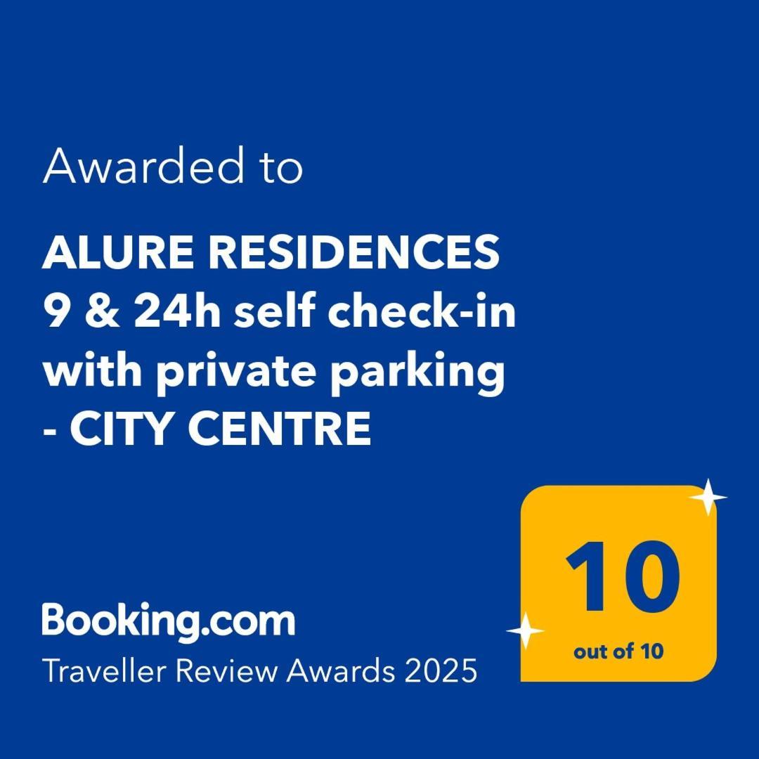 Alure Residences 9 & 24H Self Check-In, Private Parking In Front Of The Apartment Building Included, New Building, Terrace, The Apartment Building Has Its Own Park With A Lake And Outdoor Fitness, Children'S Playground, City Center Μπάνσκα Μπίστριτσα Εξωτερικό φωτογραφία